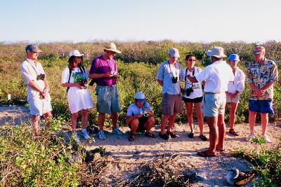 Tour - note the fearless nesting booby, bottom right